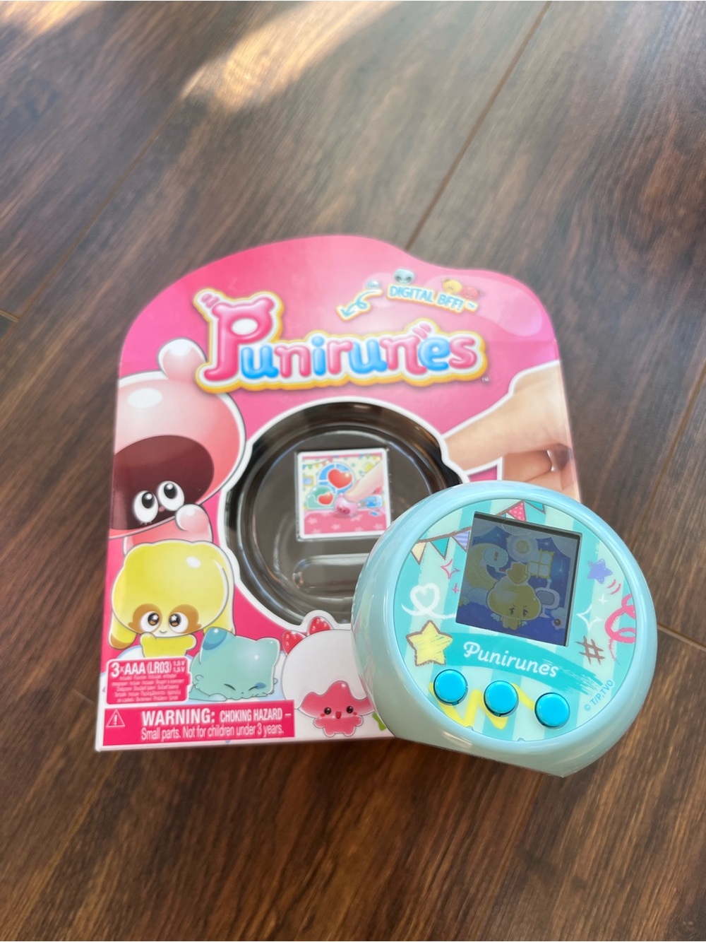 Punirunes Interactive Digital Pet, Aqua Blue